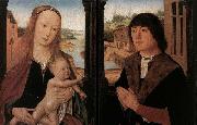 unknow artist Diptych with a Man at Prayer before the Virgin and Child Germany oil painting reproduction